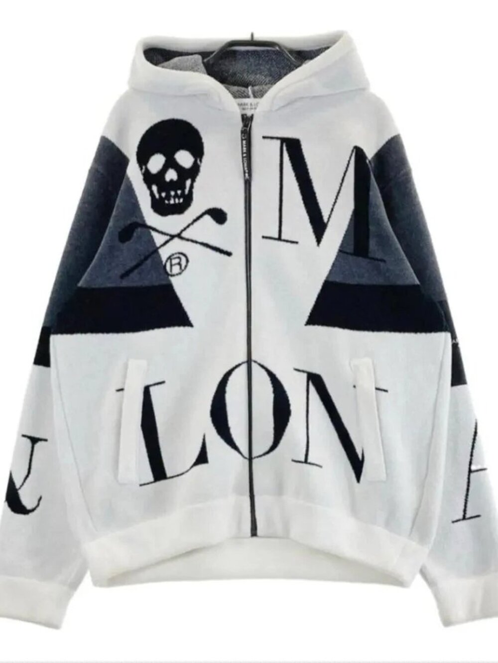 MARK & LONA Golf 23AW Zip-up Knit Hoodie Size: 46 (Medium)